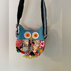 2 Handmade Owl Crossbody Purses /Bags